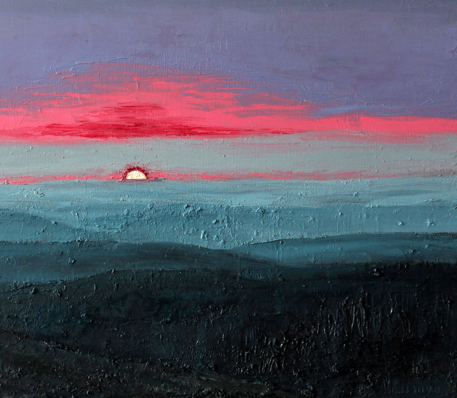 Oil painting Dawn sky Andriy Klishyn - 5