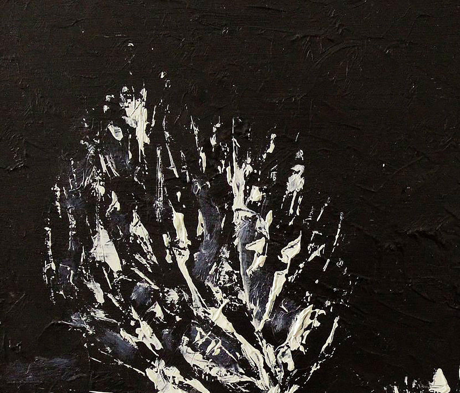 Oil painting Two trees at night Andriy Klishyn - 2