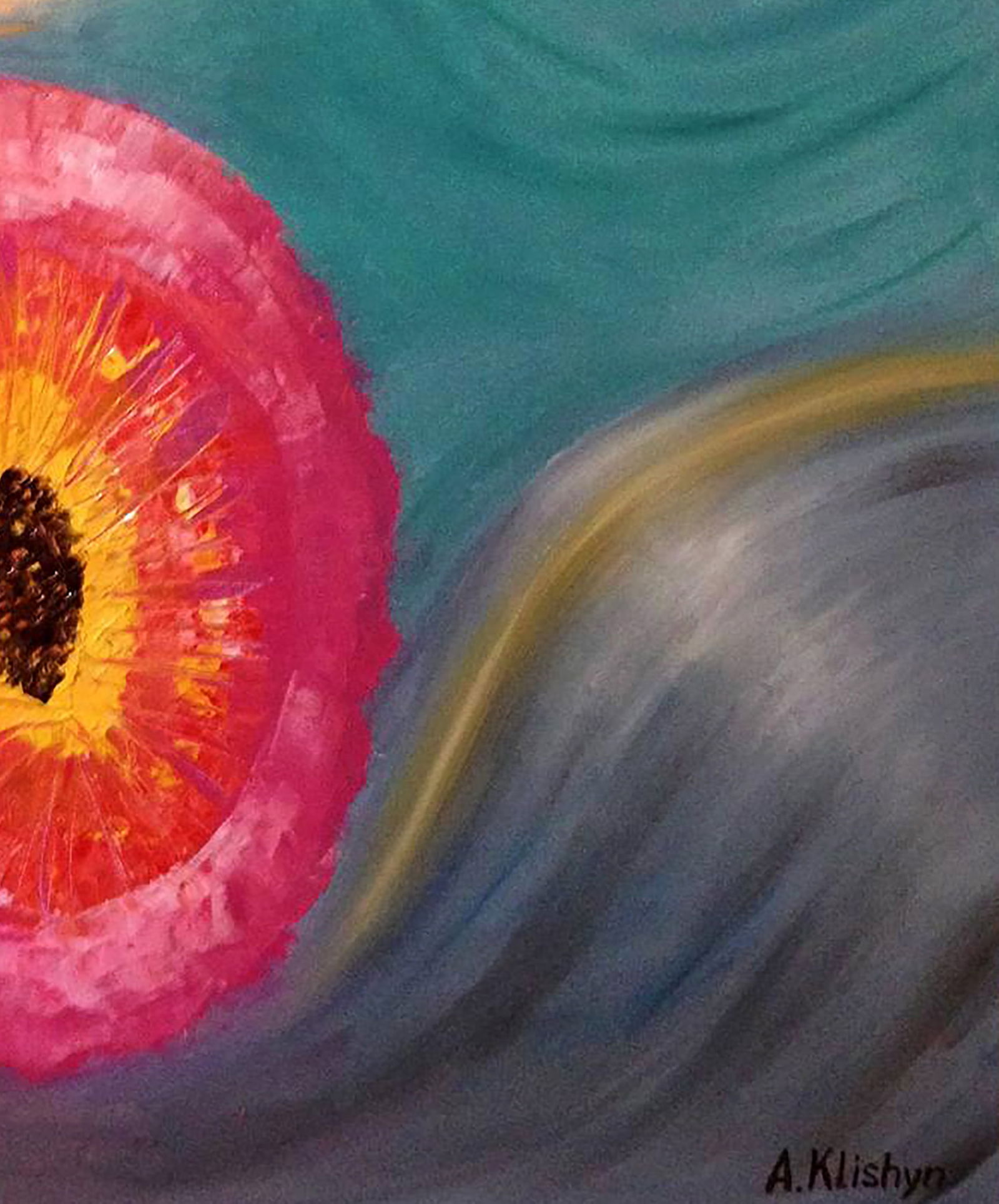 Oil painting The Shivy Bland Planetary System Andriy Klishyn - 5