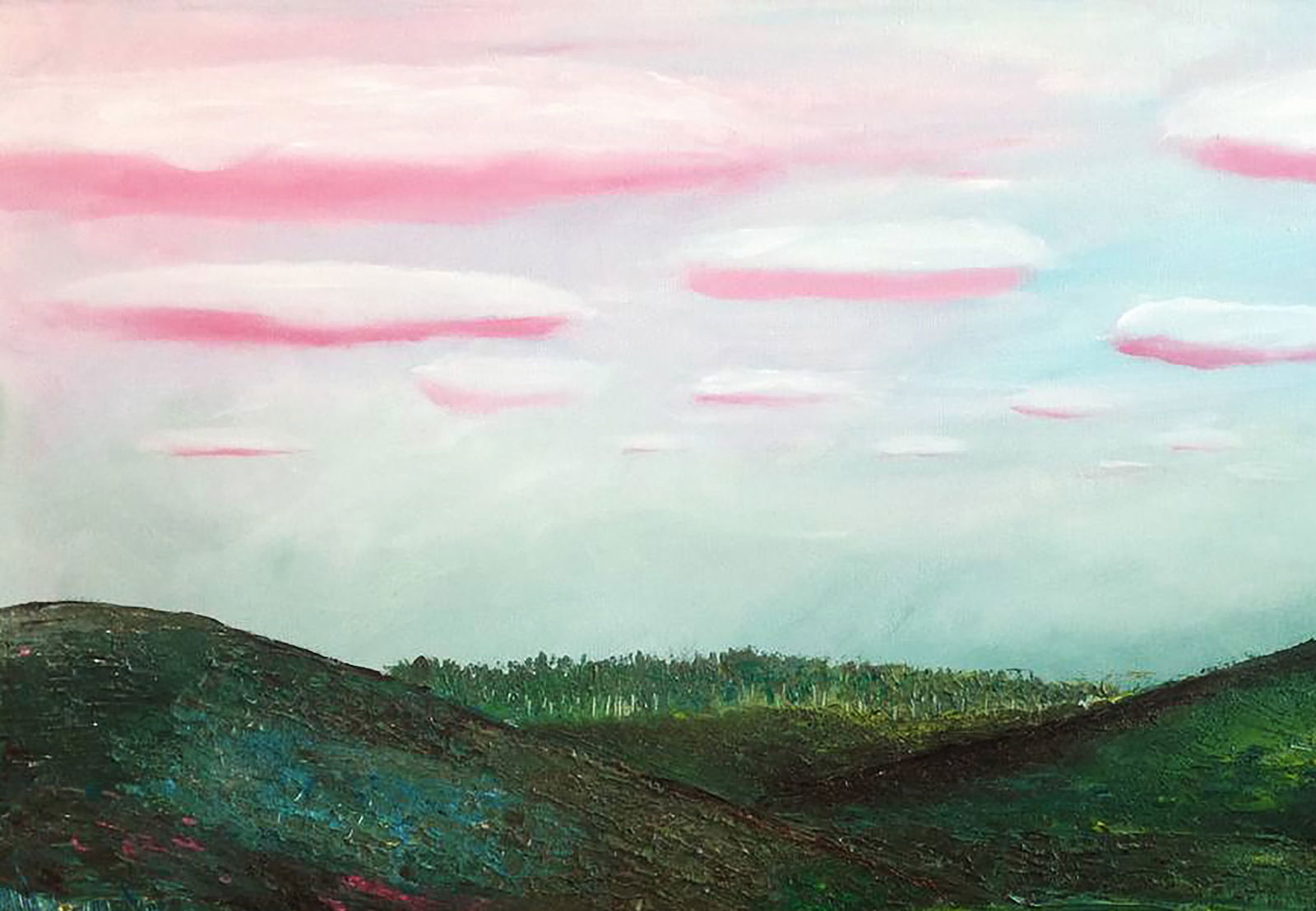 Oil painting Magic meadow Andriy Klishyn - 2