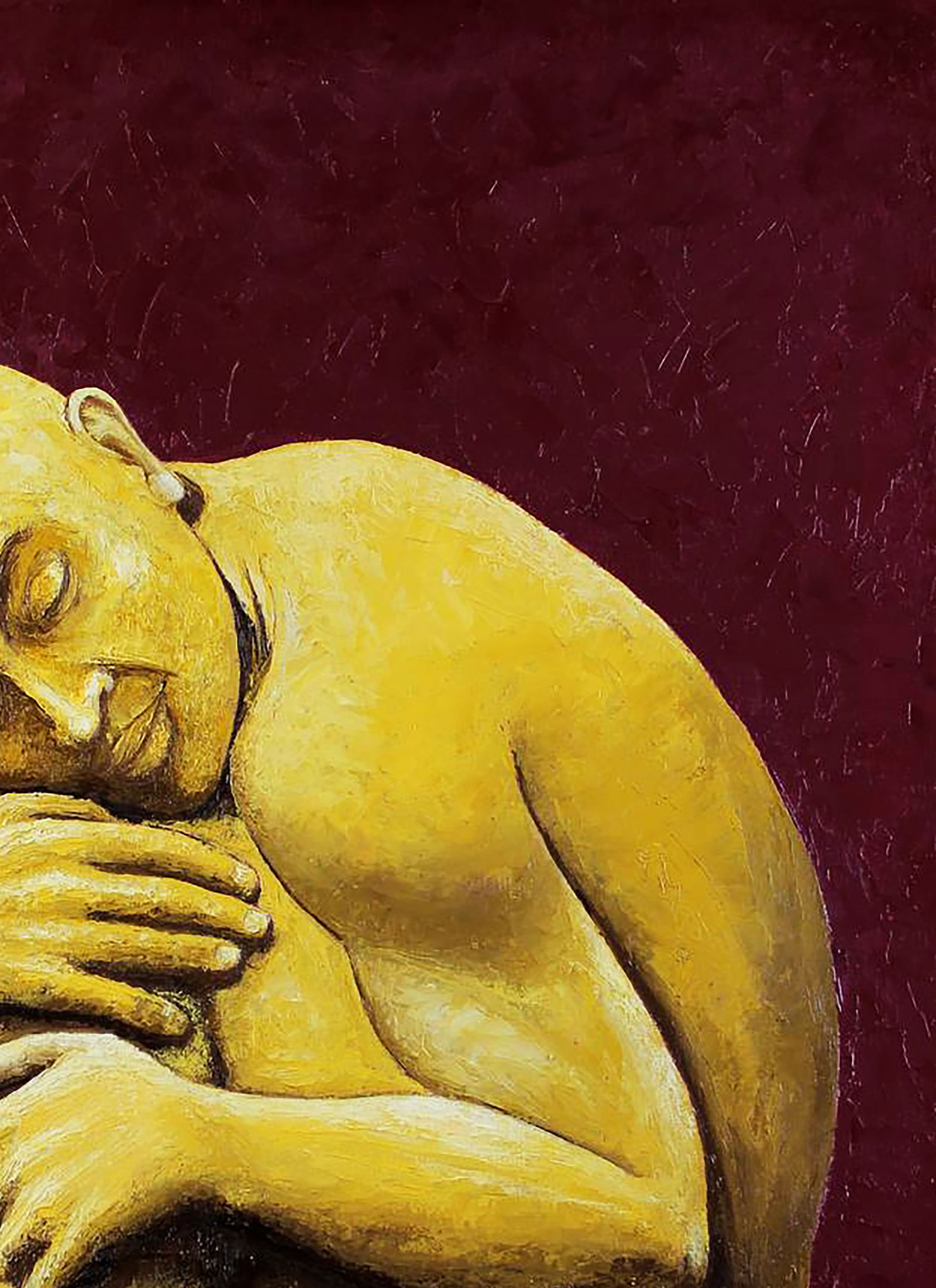 Oil painting Sleeping Buddha Andriy Klishyn - 3