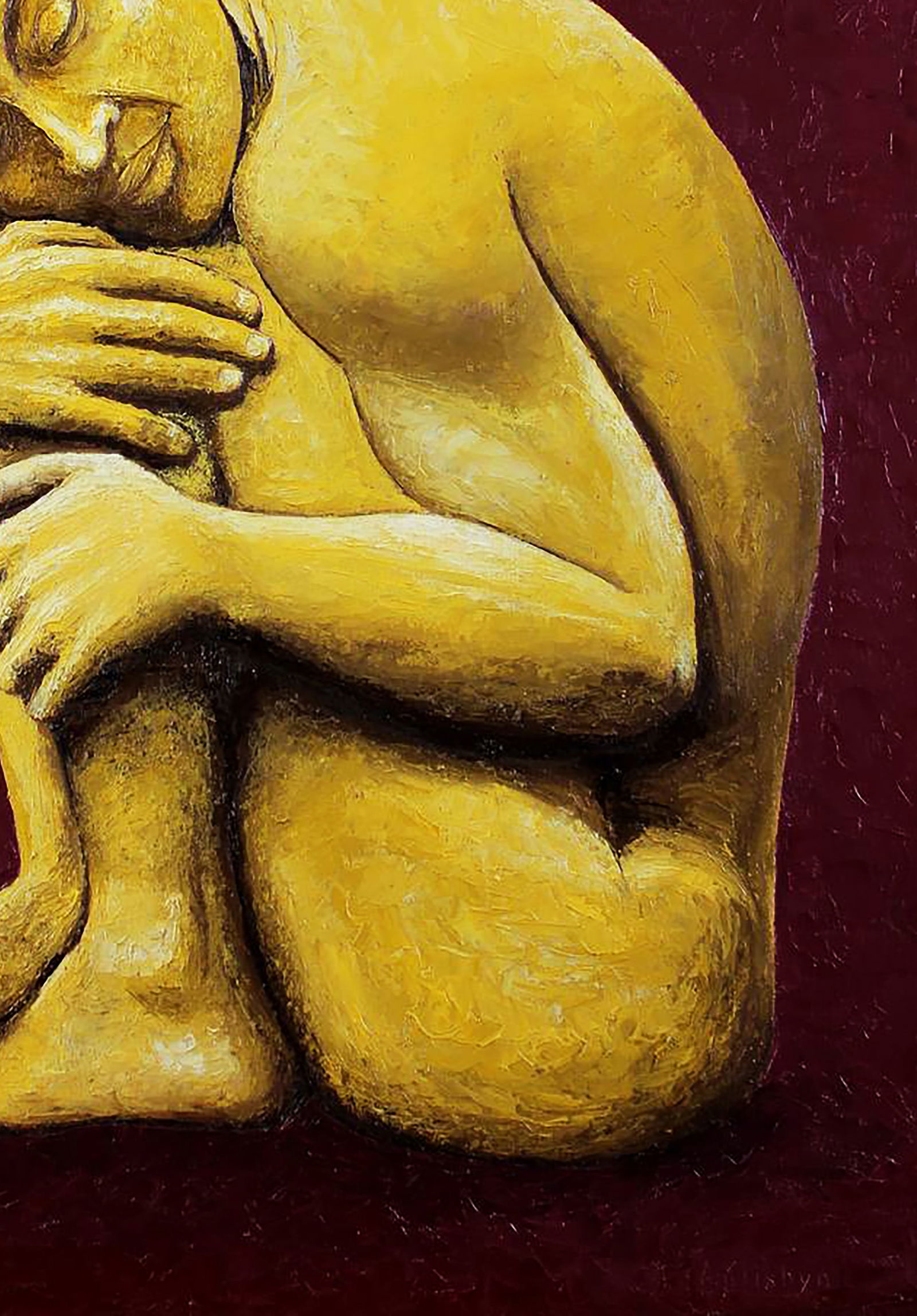 Oil painting Sleeping Buddha Andriy Klishyn - 5