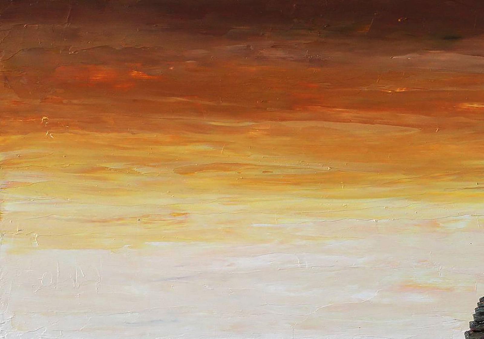 Oil painting Orange Sunset Andriy Klishyn - 2