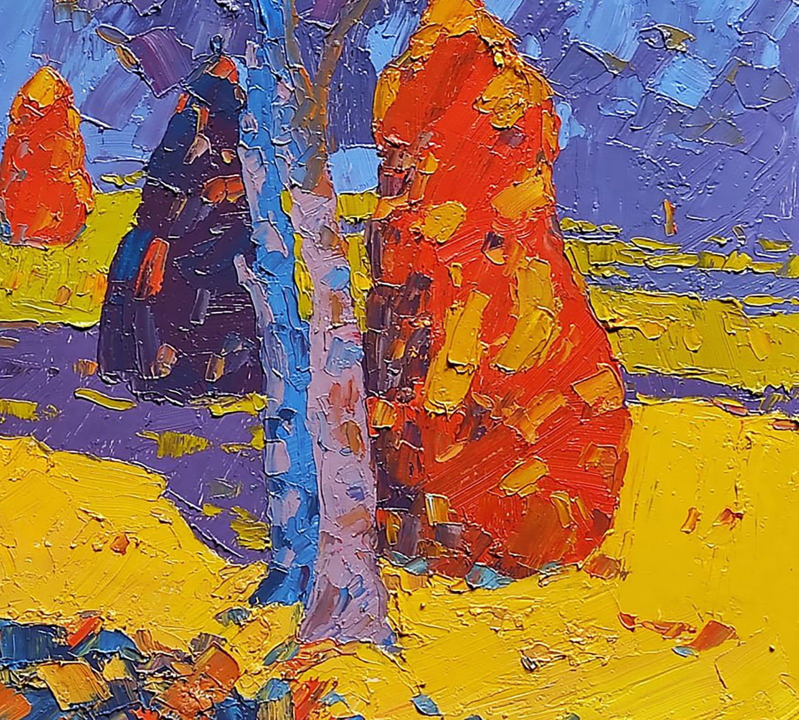 Oil painting In the summer meadows Yaroslav Savchyn - 5