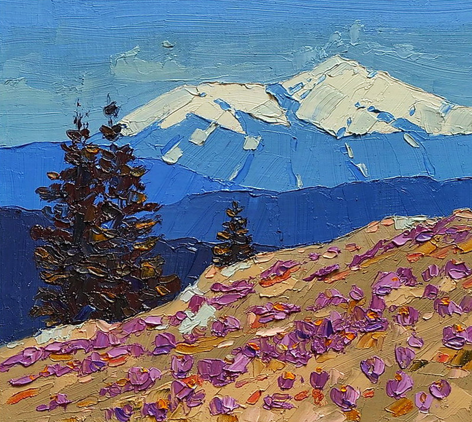 Oil painting Spring tenderness Yaroslav Savchyn: Title: Oil painting Spring tenderness Yaroslav Savchyn Description: 6SAVCH Painter: Yaroslav Savchyn Size: 20x22 cm/7.87x8.66 inches Components: oil, canvas on cardboard Original painting CONDITION: