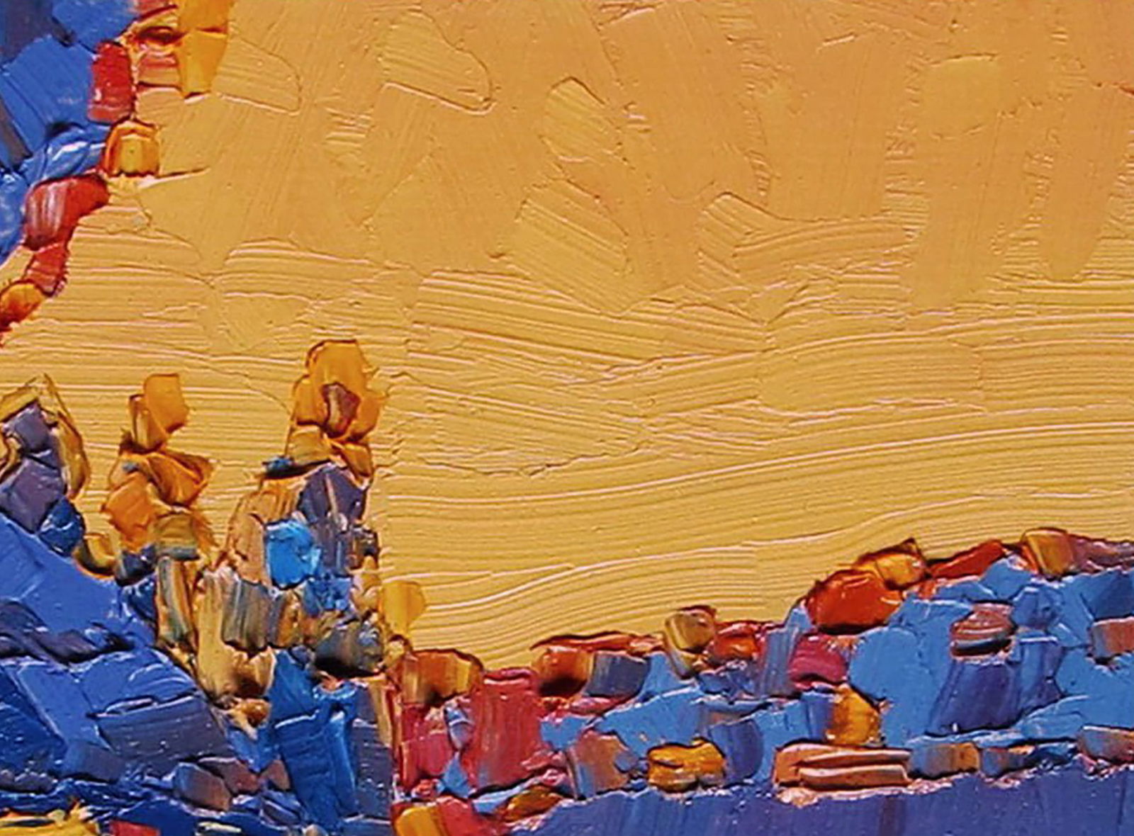 Oil painting Evening outskirts Yaroslav Savchyn - 3