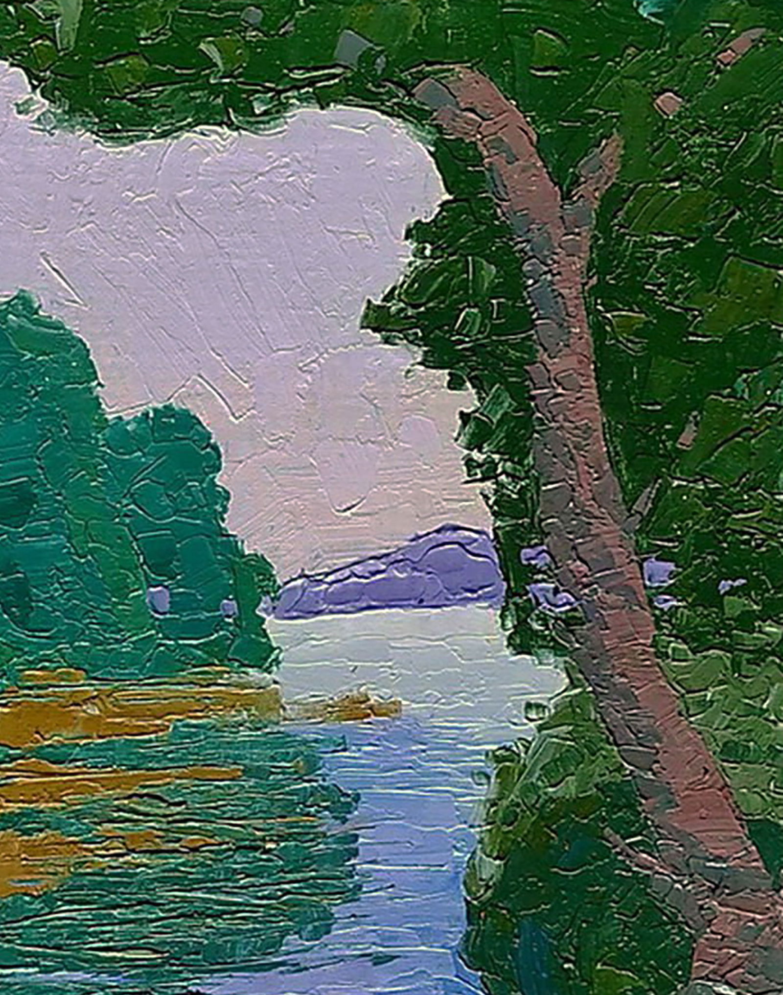 Oil painting On the river Yaroslav Savchyn - 3