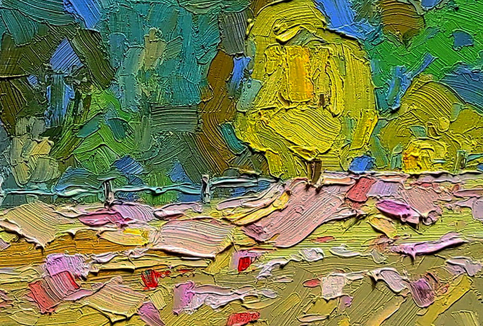 Oil painting In the meadow Yaroslav Savchyn - 5