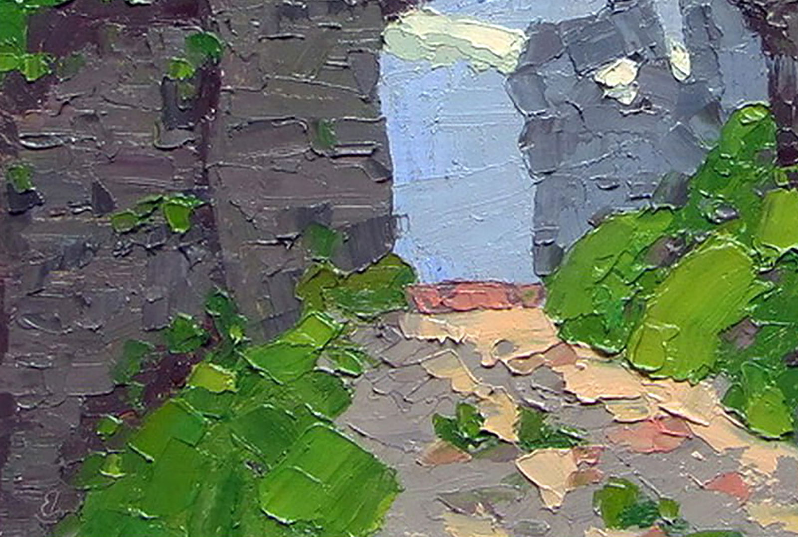 Oil painting On the ruins of the castle Yaroslav Savchyn - 4