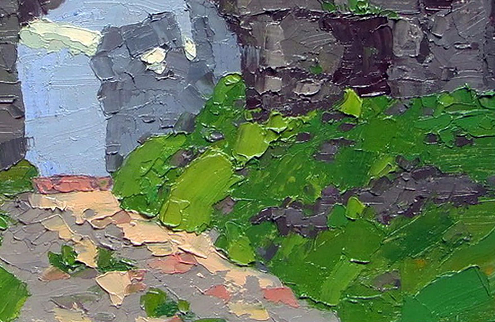 Oil painting On the ruins of the castle Yaroslav Savchyn - 5