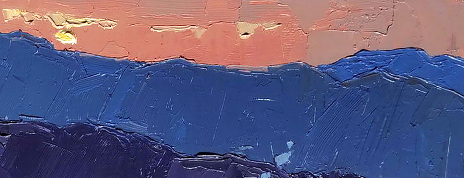 Oil painting Evening mountains Yaroslav Savchyn - 3