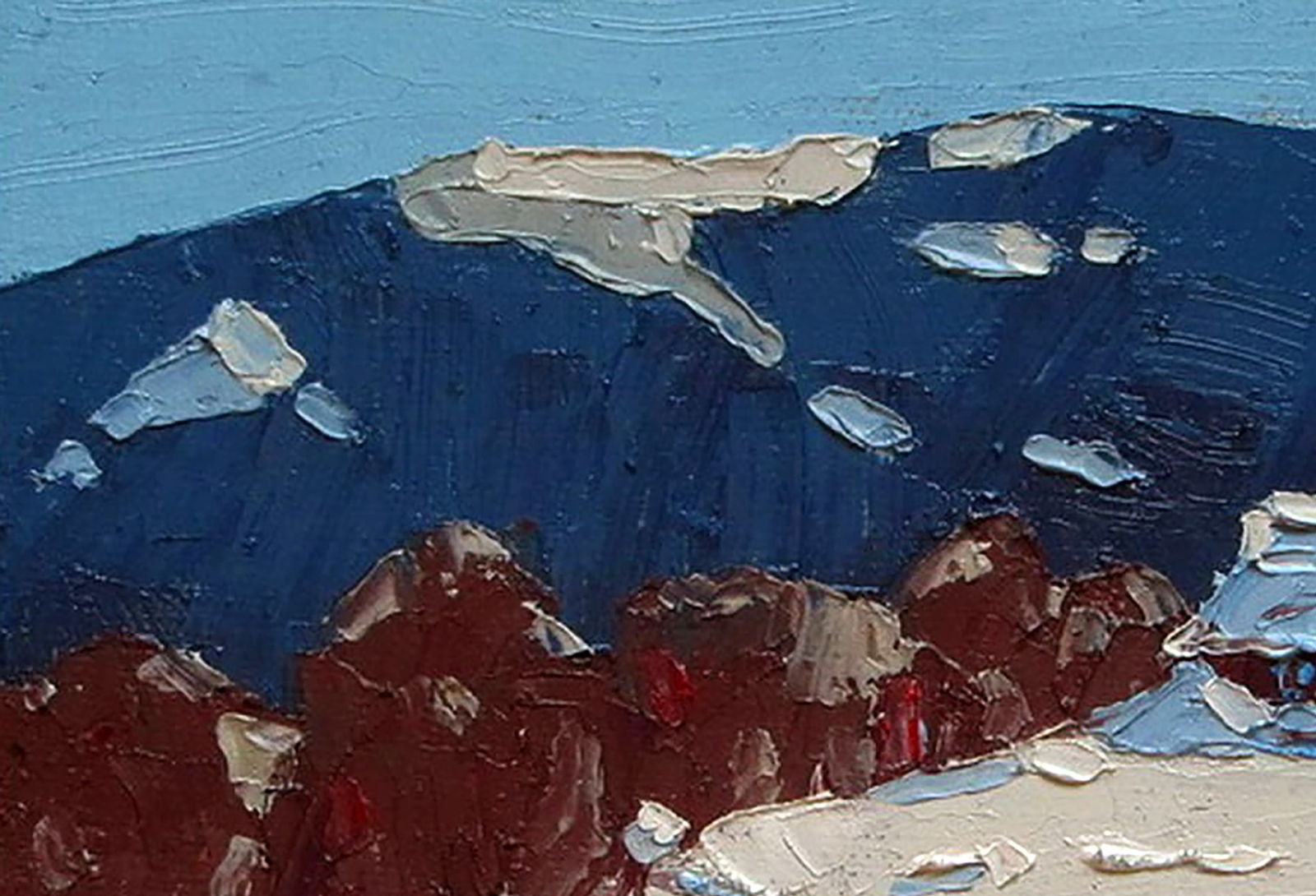 Oil painting Winter in the Carpathians Yaroslav Savchyn - 2