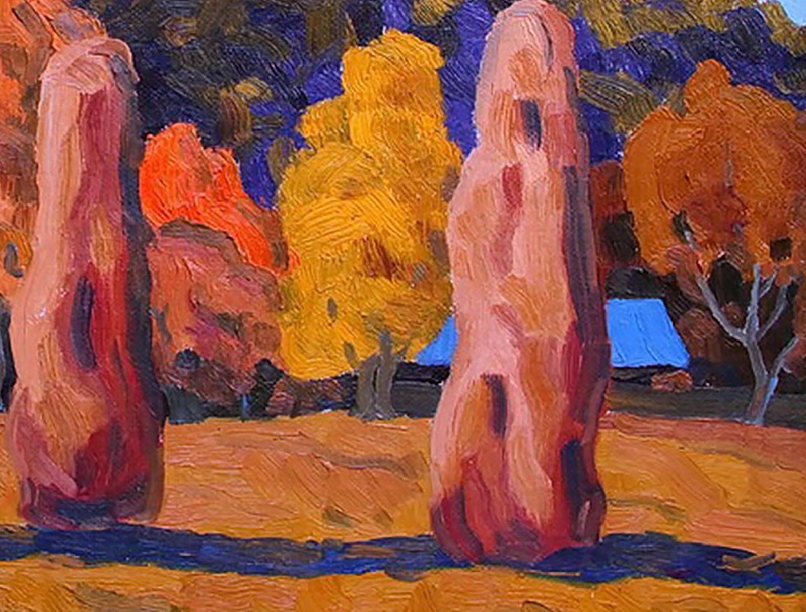 Oil painting Autumn under the mountain Yaroslav Savchyn - 5