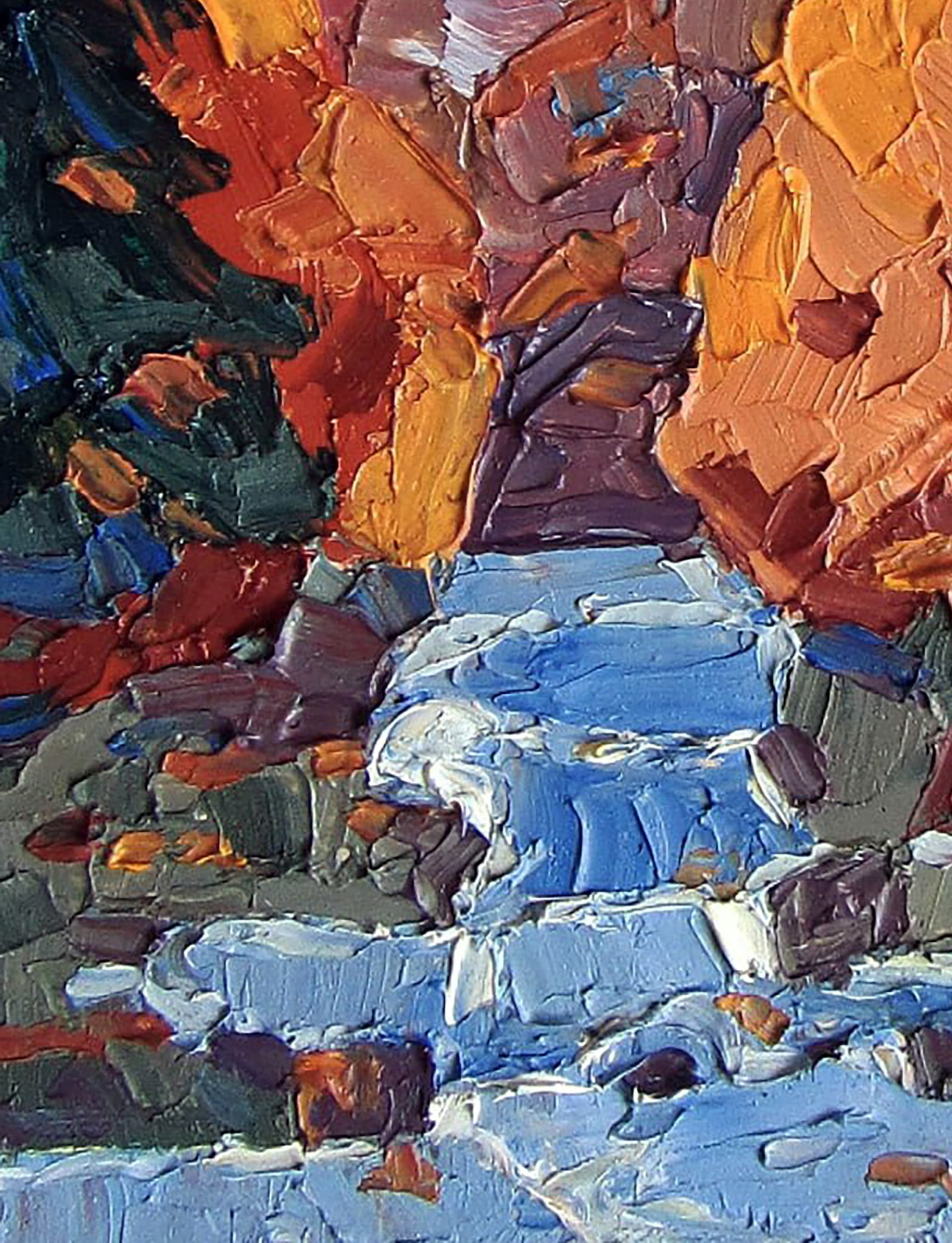 Oil painting Water flows Yaroslav Savchyn - 4
