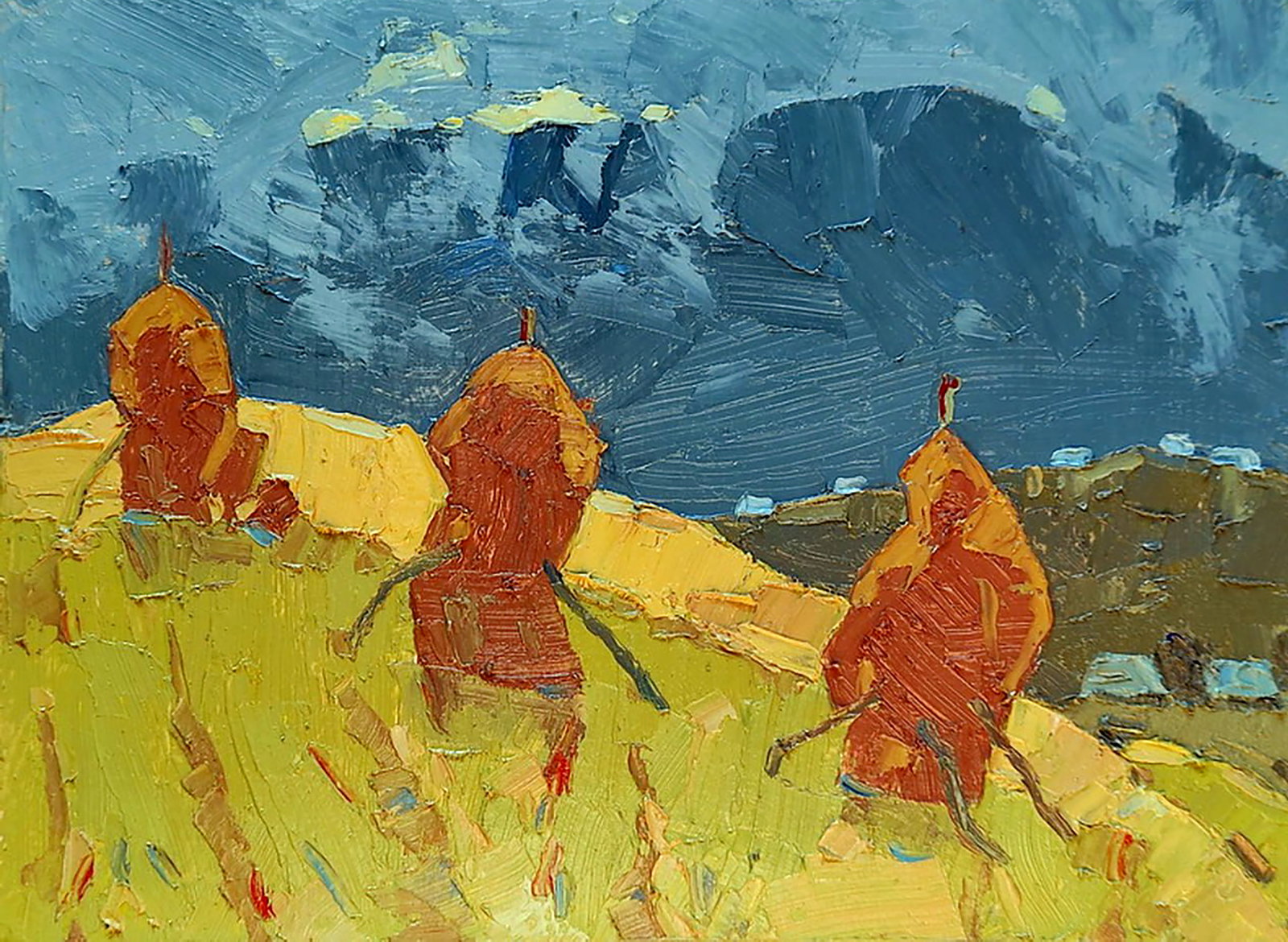 Oil painting Silence Yaroslav Savchyn: Title: Oil painting Silence Yaroslav Savchyn Description: 77SAVCH Painter: Yaroslav Savchyn Size: 19x26 cm/7.48x10.23 inches Components: oil, cardboard Original painting CONDITION: excellent ARTIST: