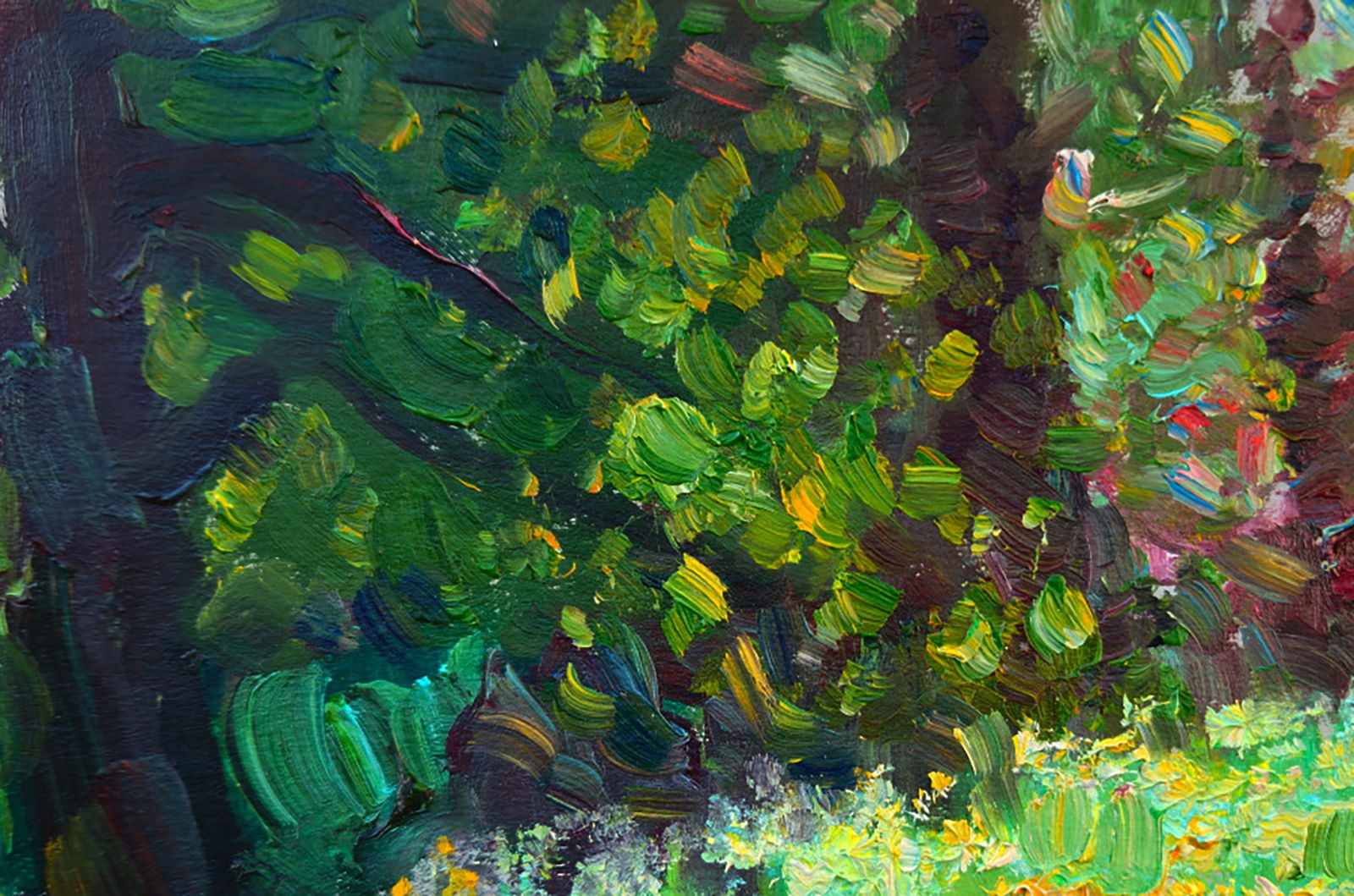 Oil painting In the Forest Park Yuri Shkrob - 2