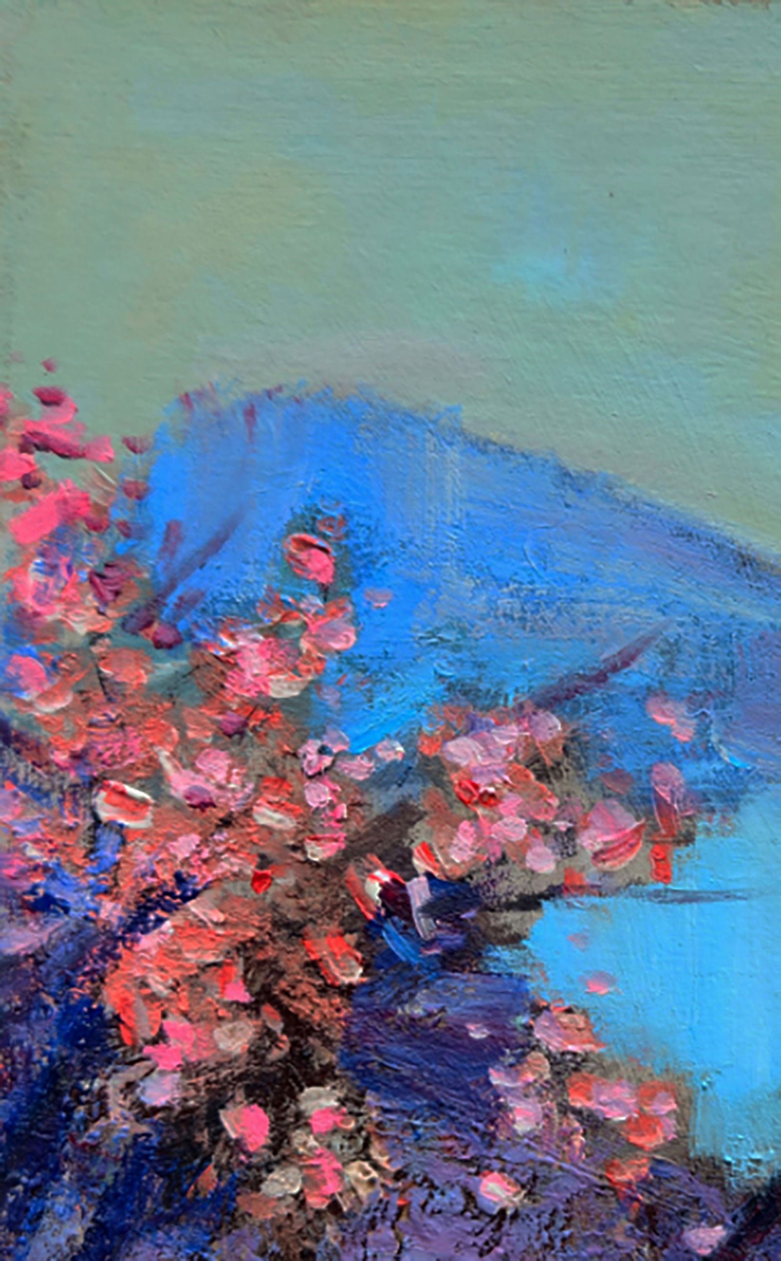 Oil painting Spring in the mountains Yuri Shkrob - 2