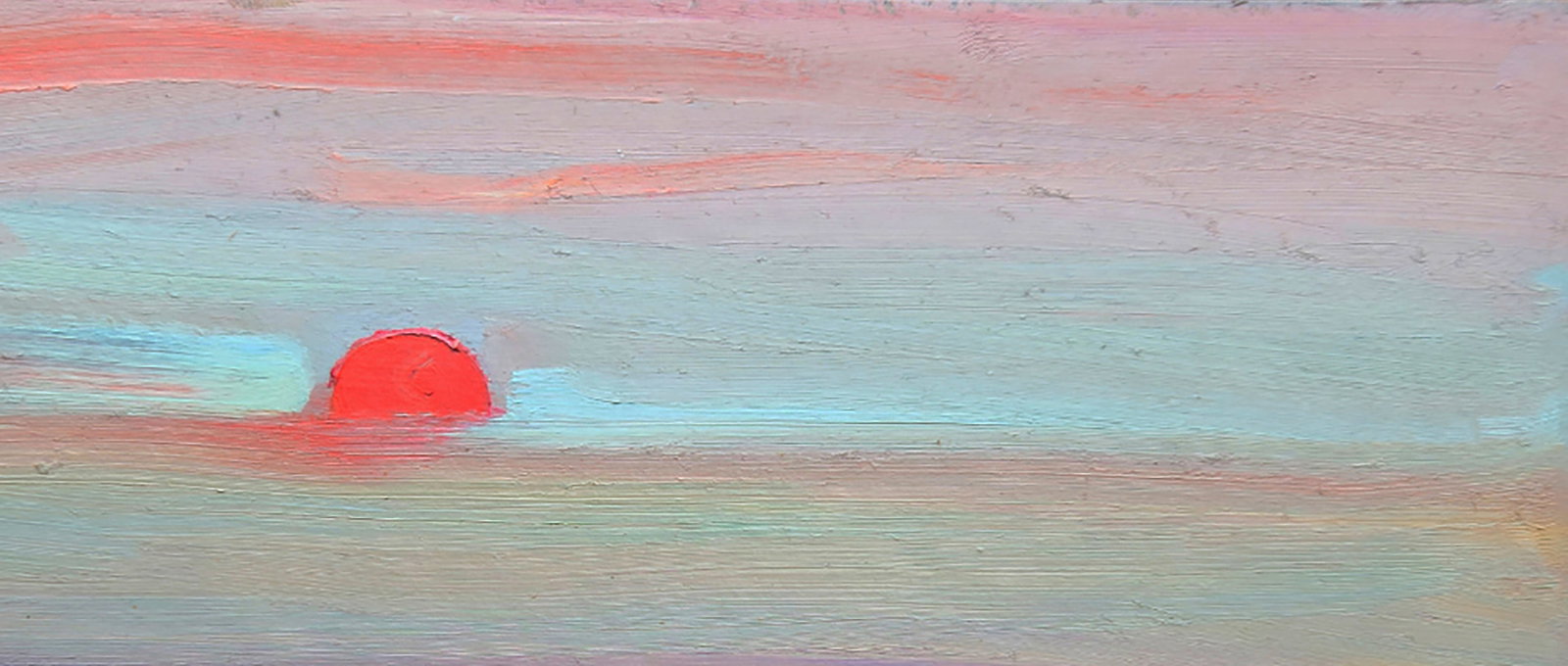 Oil painting Sunrise in the white sky Yuri Shkrob - 3