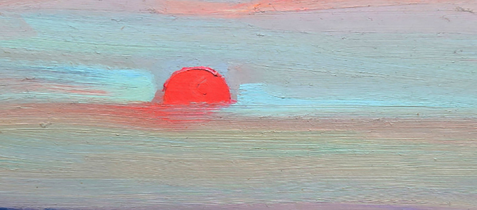 Oil painting Sunrise in the white sky Yuri Shkrob - 6