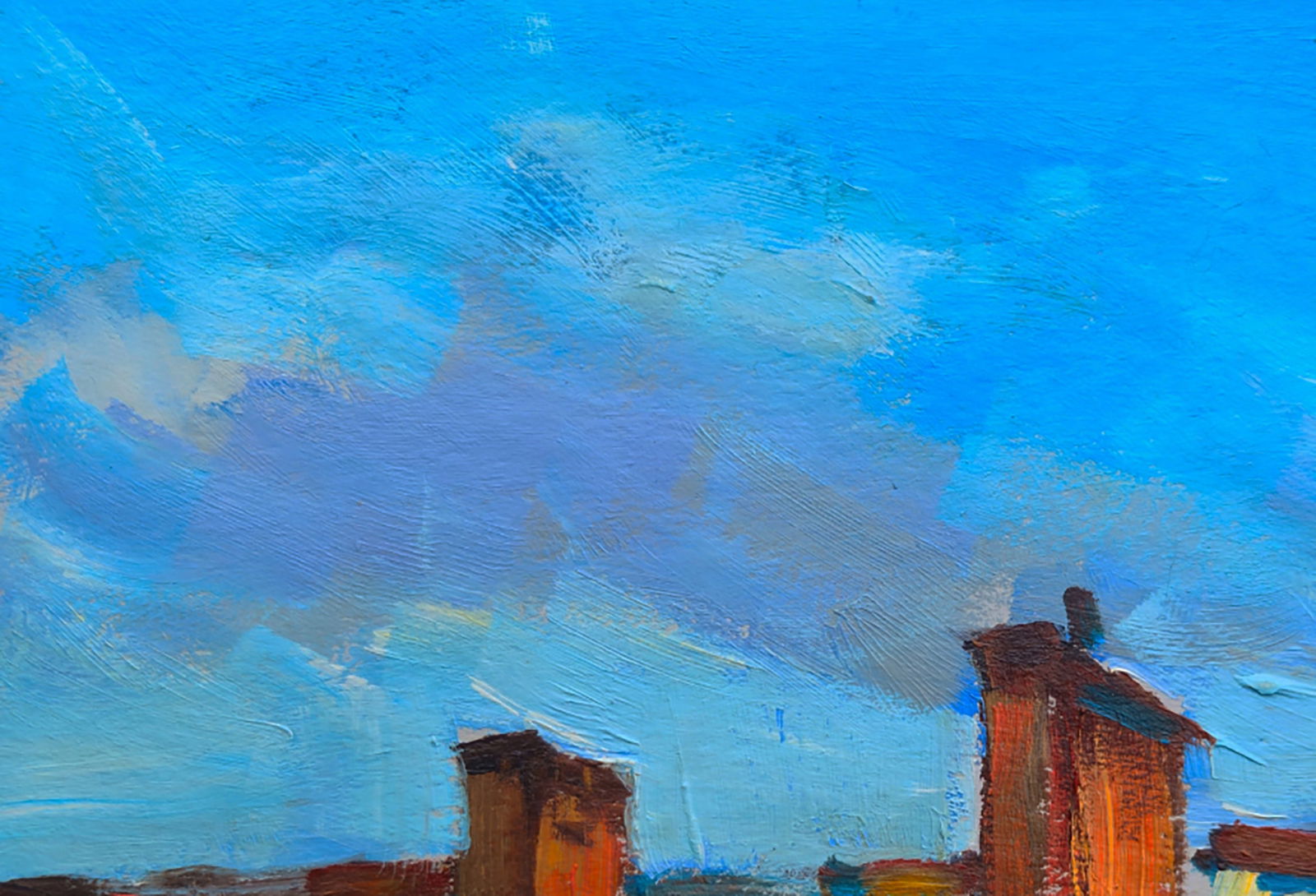 Oil painting The long awaited spring Yuri Shkrob - 2