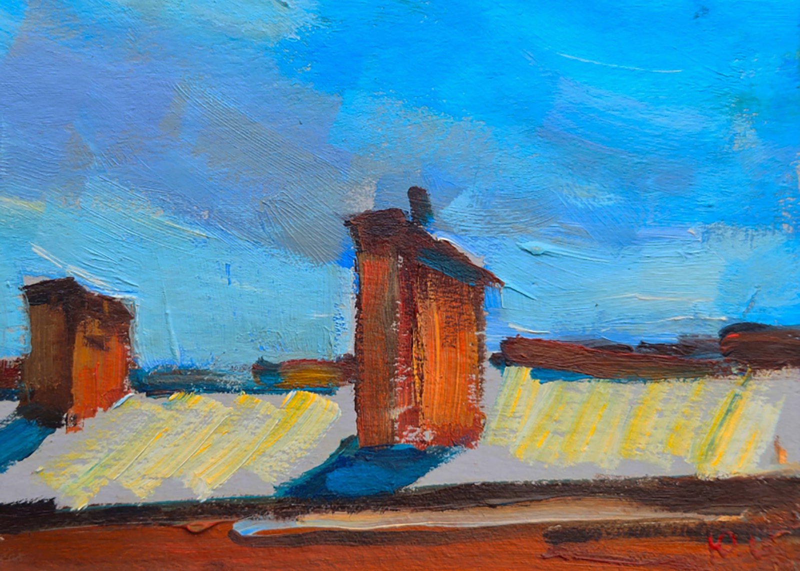 Oil painting The long awaited spring Yuri Shkrob - 5