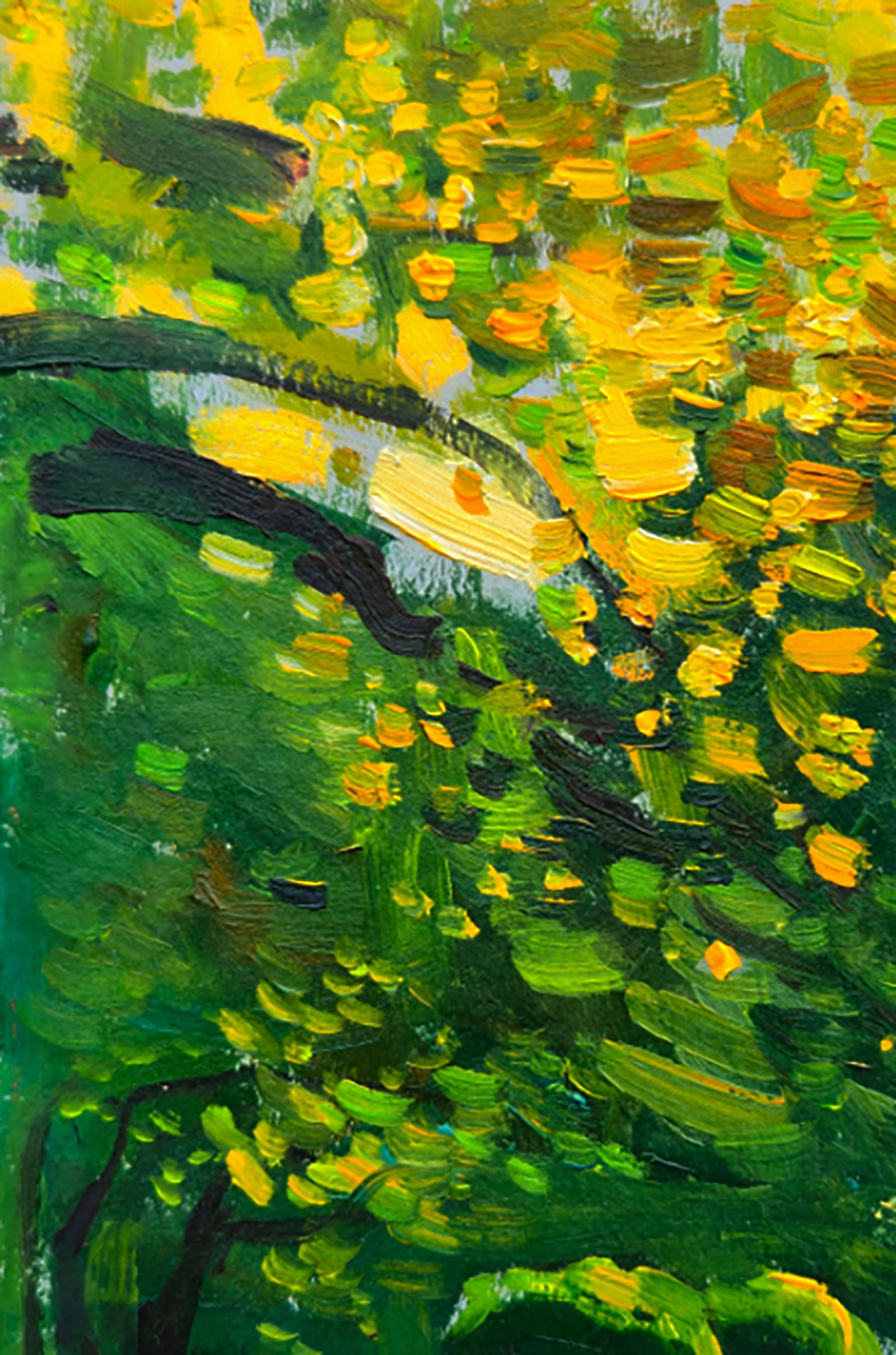 Oil painting Getting lost in the park Yuri Shkrob - 2