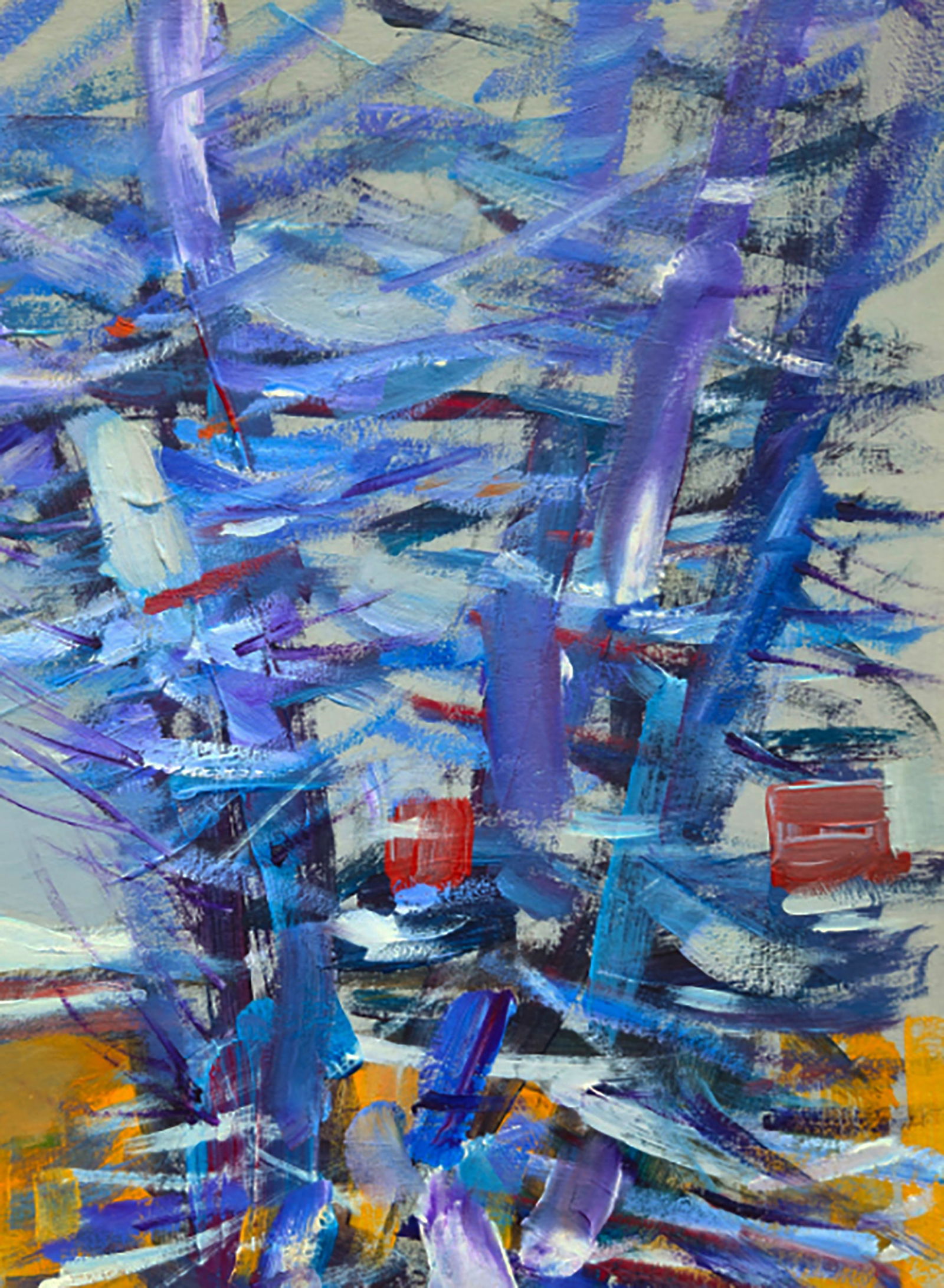 Oil painting Winter morning in the Village Yuri Shkrob - 3