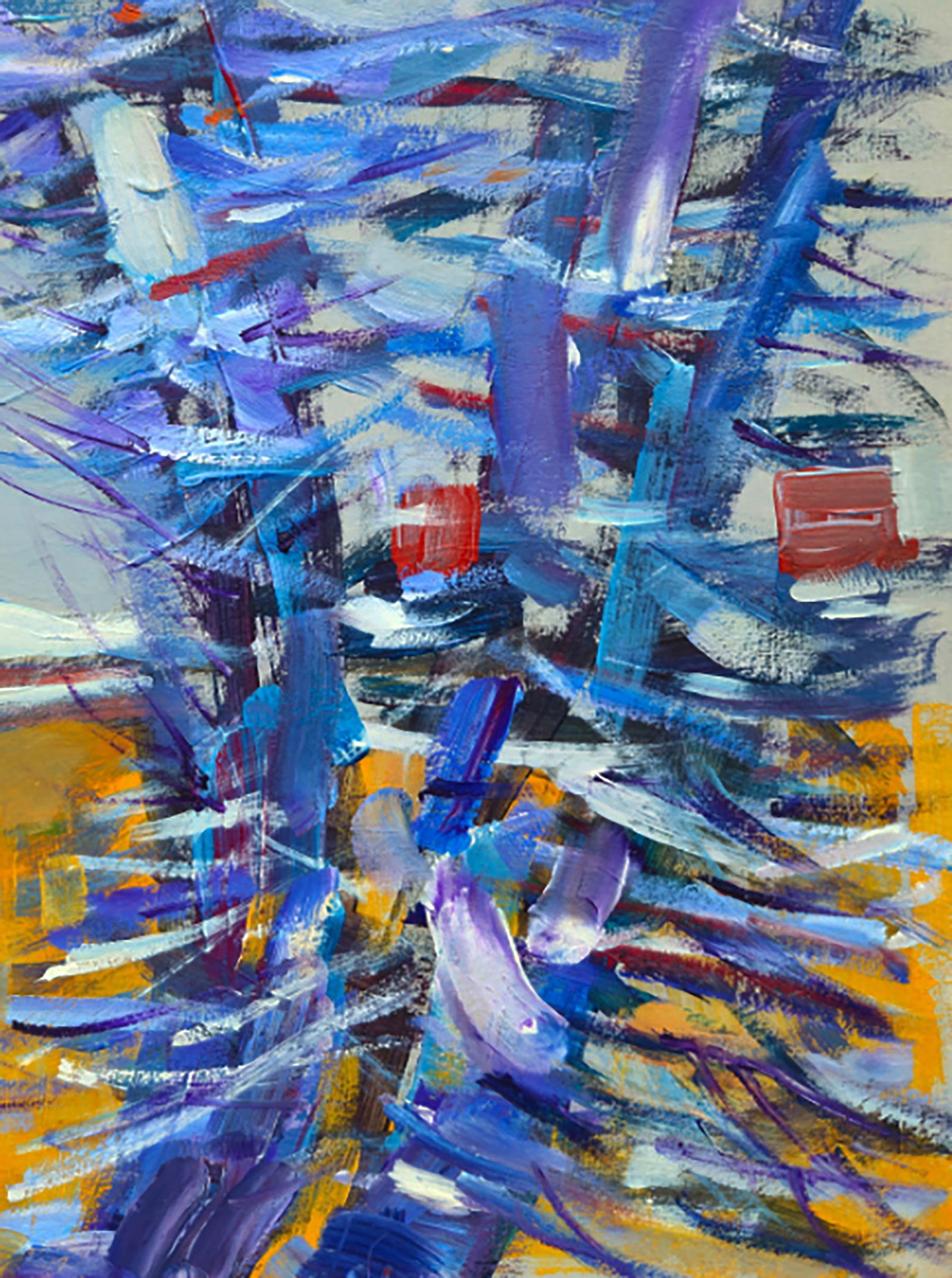 Oil painting Winter morning in the Village Yuri Shkrob - 5