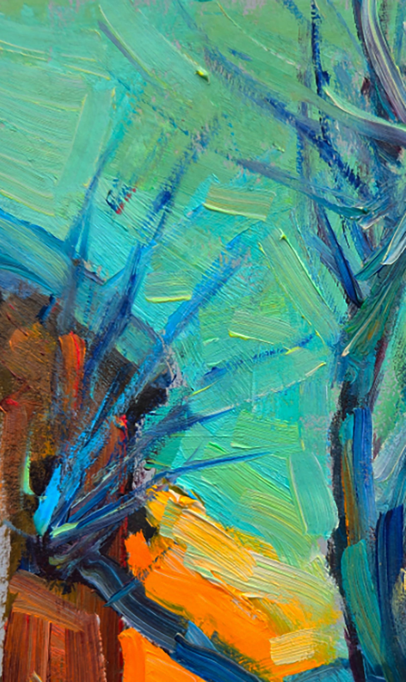 Oil painting Winter morning outside the window Yuri Shkrob - 2