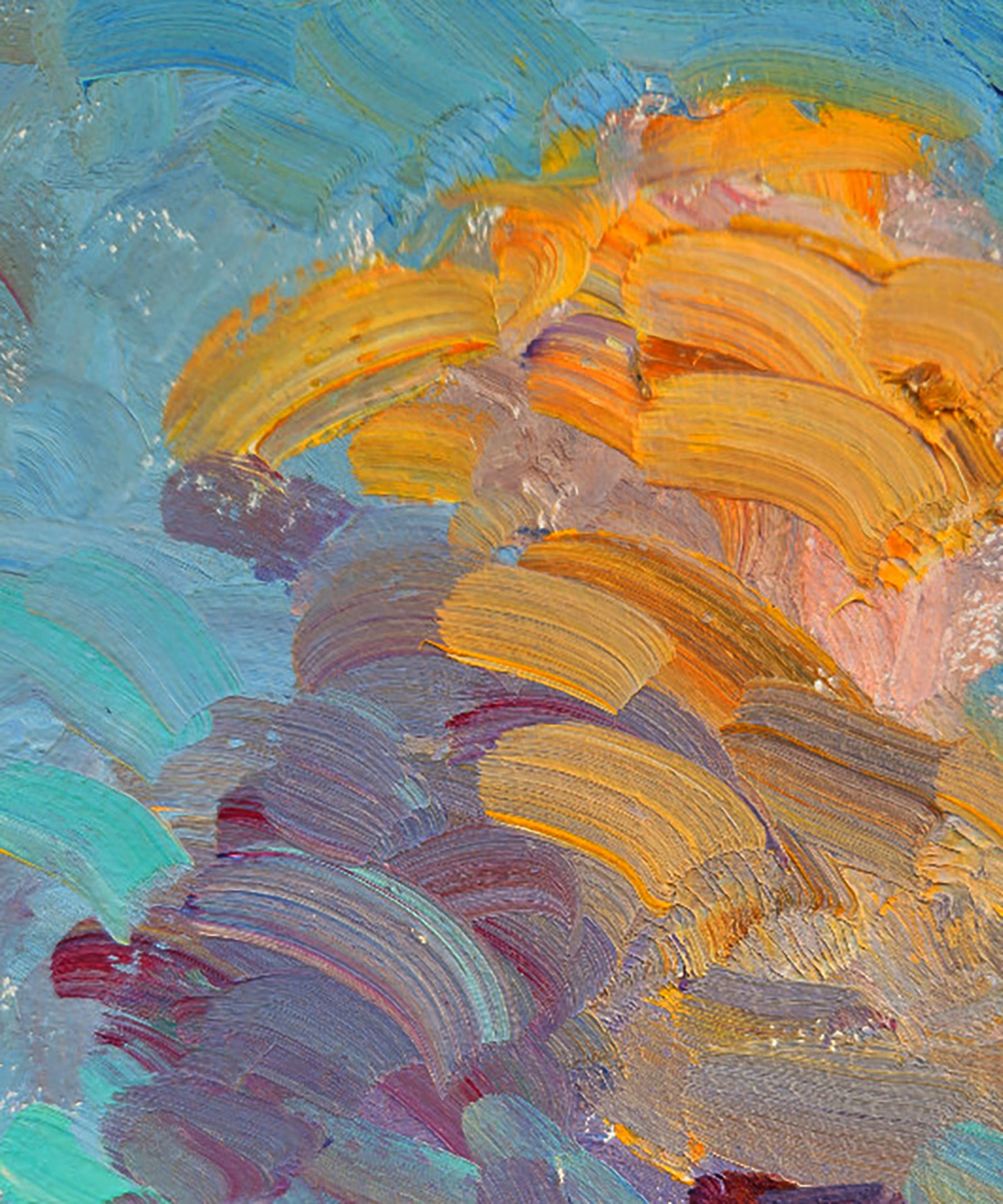 Oil painting Cloud over the house Yuri Shkrob - 2