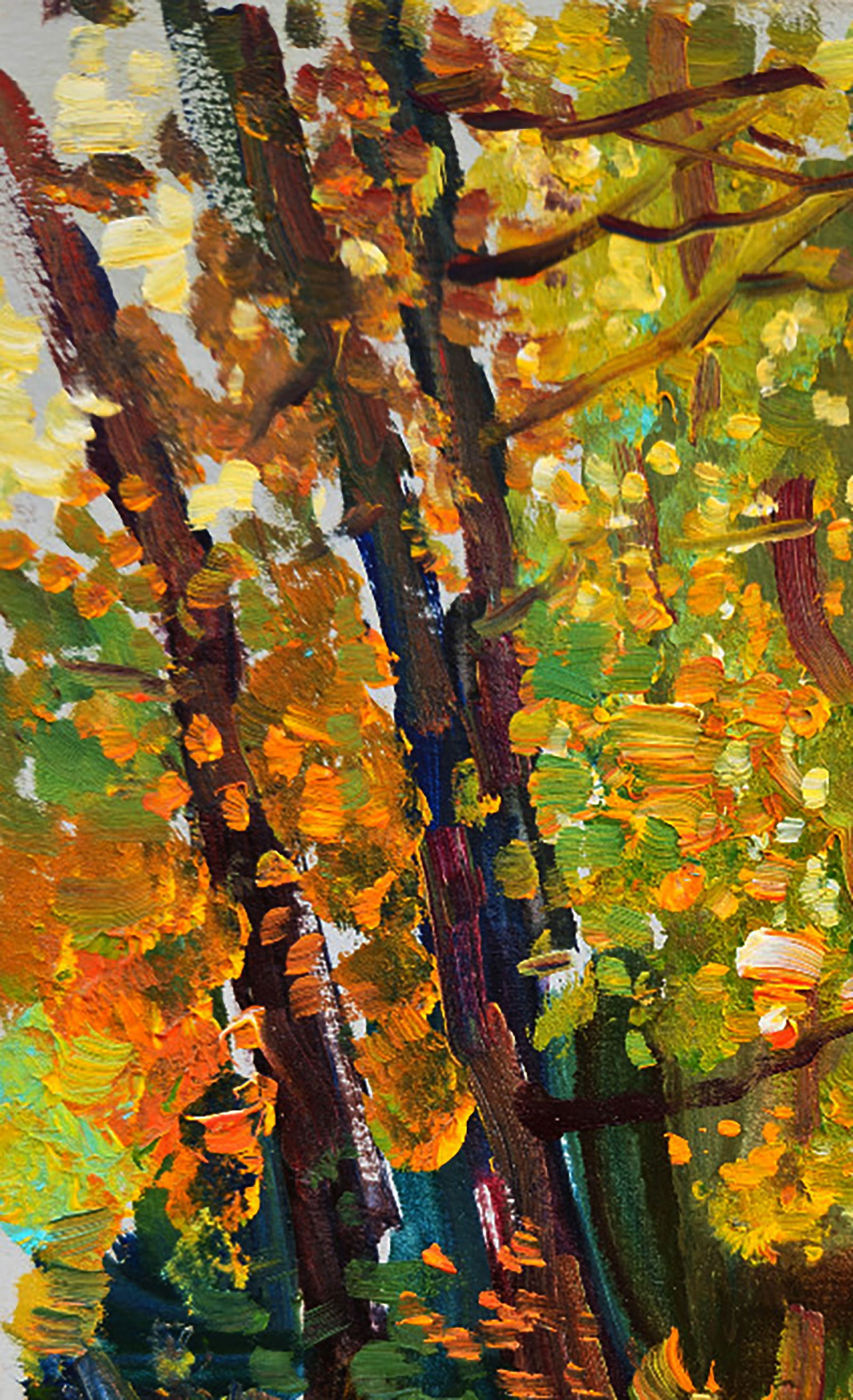 Oil painting Autumn in the park Yuri Shkrob - 2