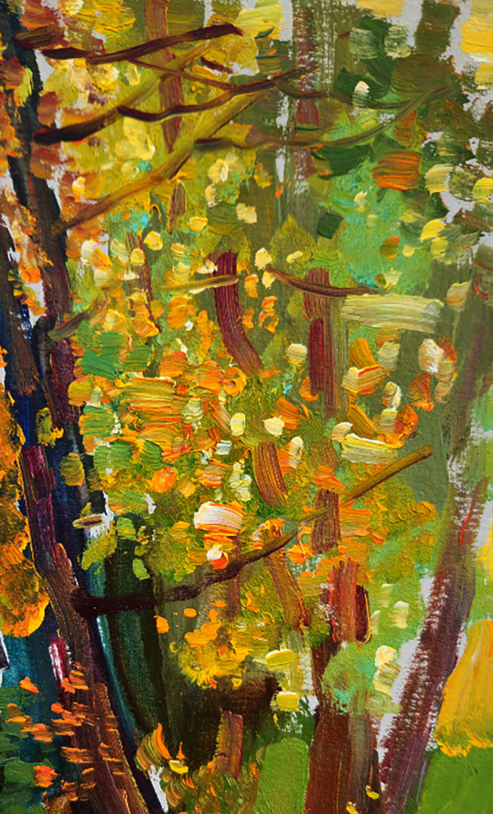 Oil painting Autumn in the park Yuri Shkrob - 3