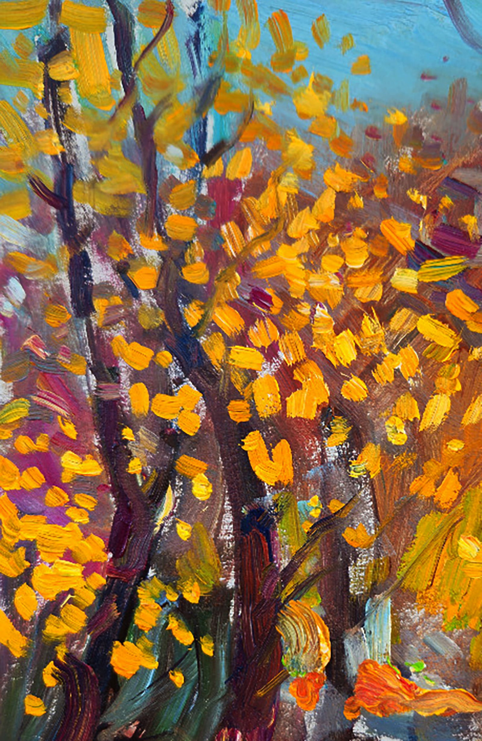 Oil painting Autumn Sunny Day Yuri Shkrob - 2