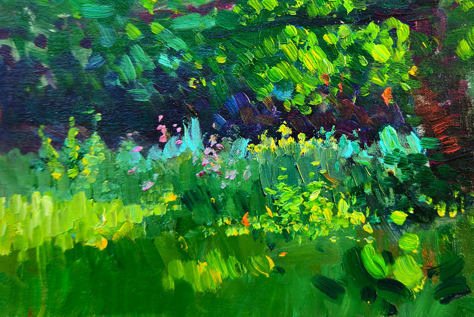 Oil painting Morning Light Park Yuri Shkrob - 4