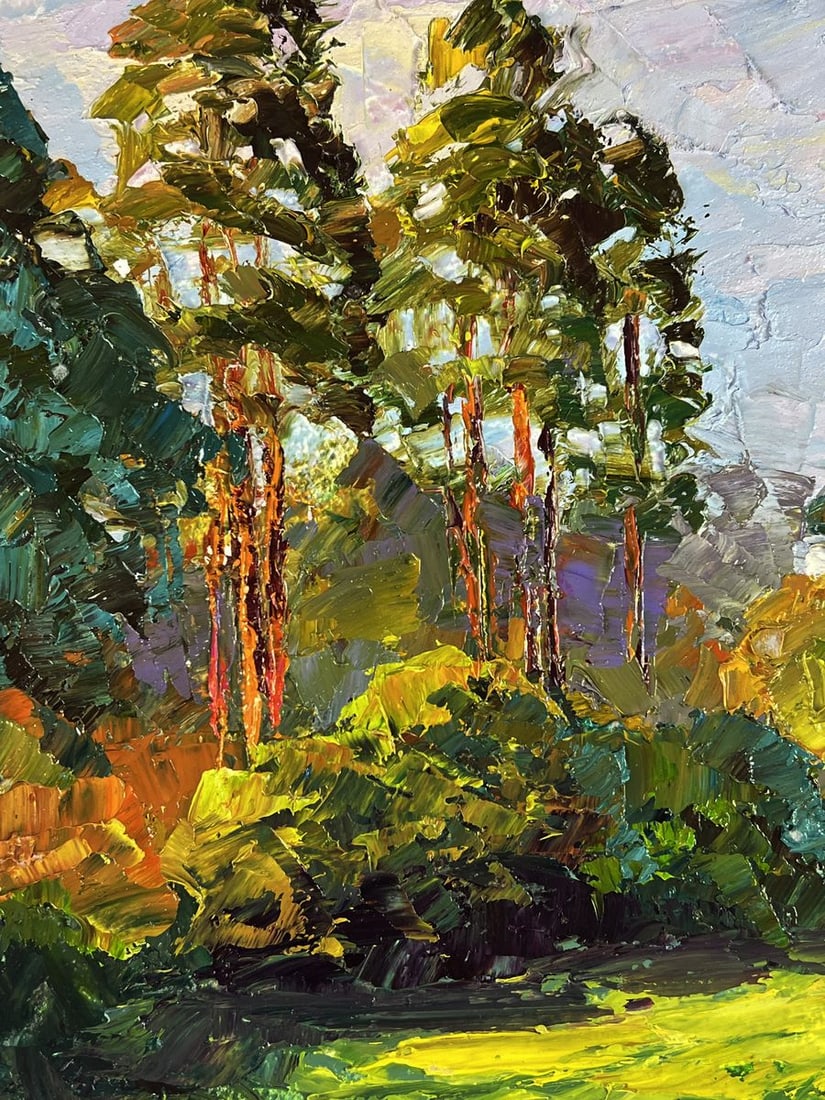 Oil painting Forest path to the city Boris Serdyuk - 5