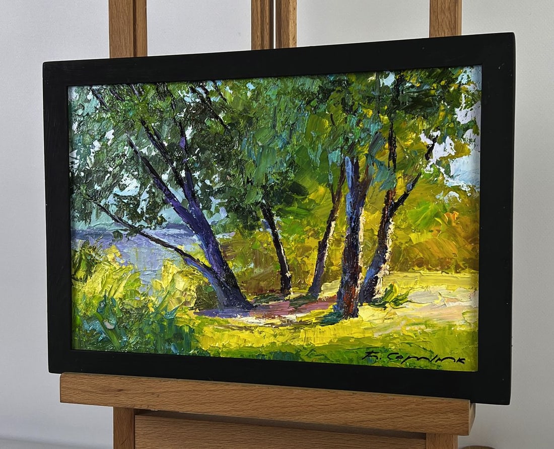 Oil painting Summer forest glade Boris Serdyuk - 2