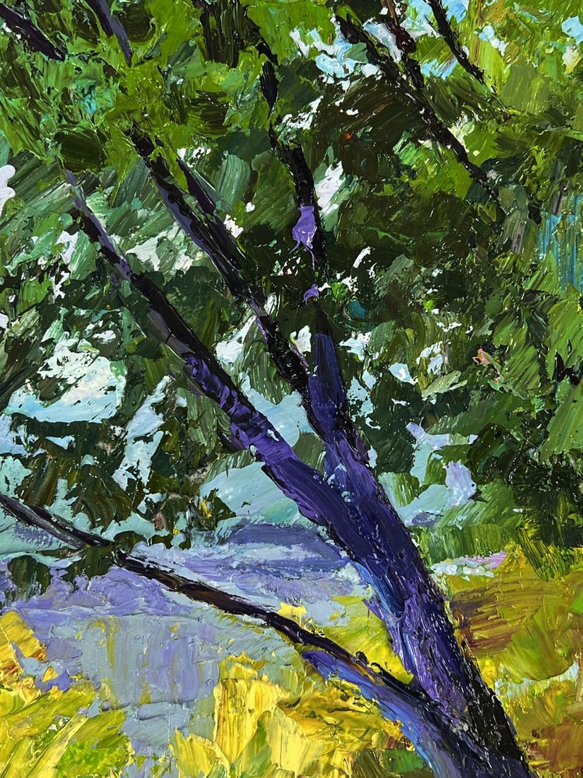 Oil painting Summer forest glade Boris Serdyuk - 4