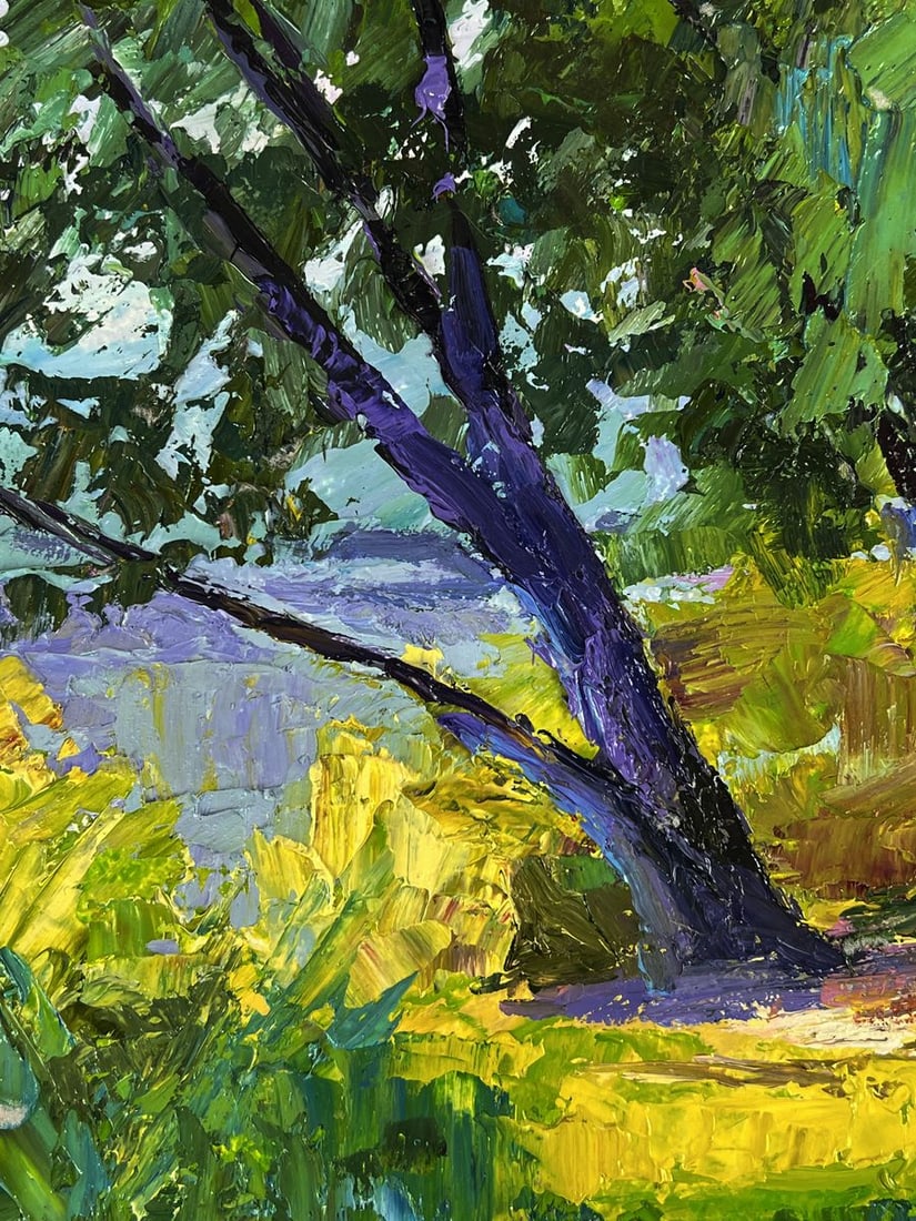 Oil painting Summer forest glade Boris Serdyuk - 5