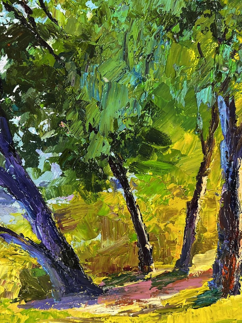 Oil painting Summer forest glade Boris Serdyuk - 6