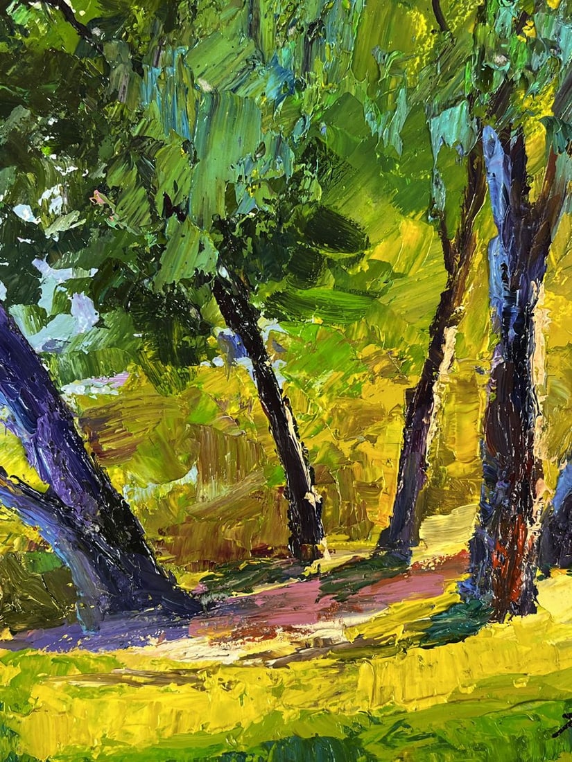 Oil painting Summer forest glade Boris Serdyuk - 7