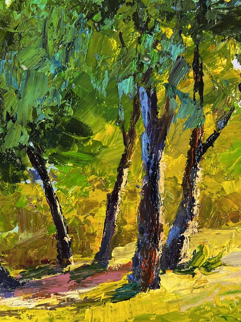 Oil painting Summer forest glade Boris Serdyuk - 8