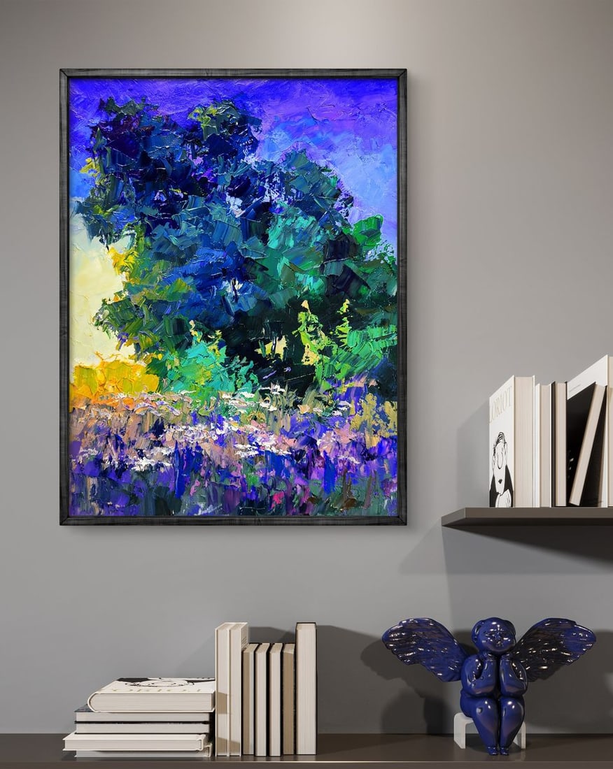 Oil painting Early morning in the meadows Boris Serdyuk - 2