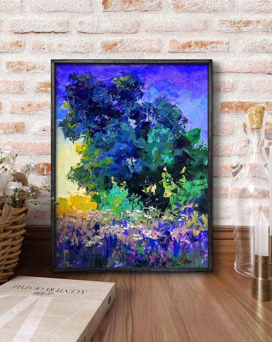 Oil painting Early morning in the meadows Boris Serdyuk - 3