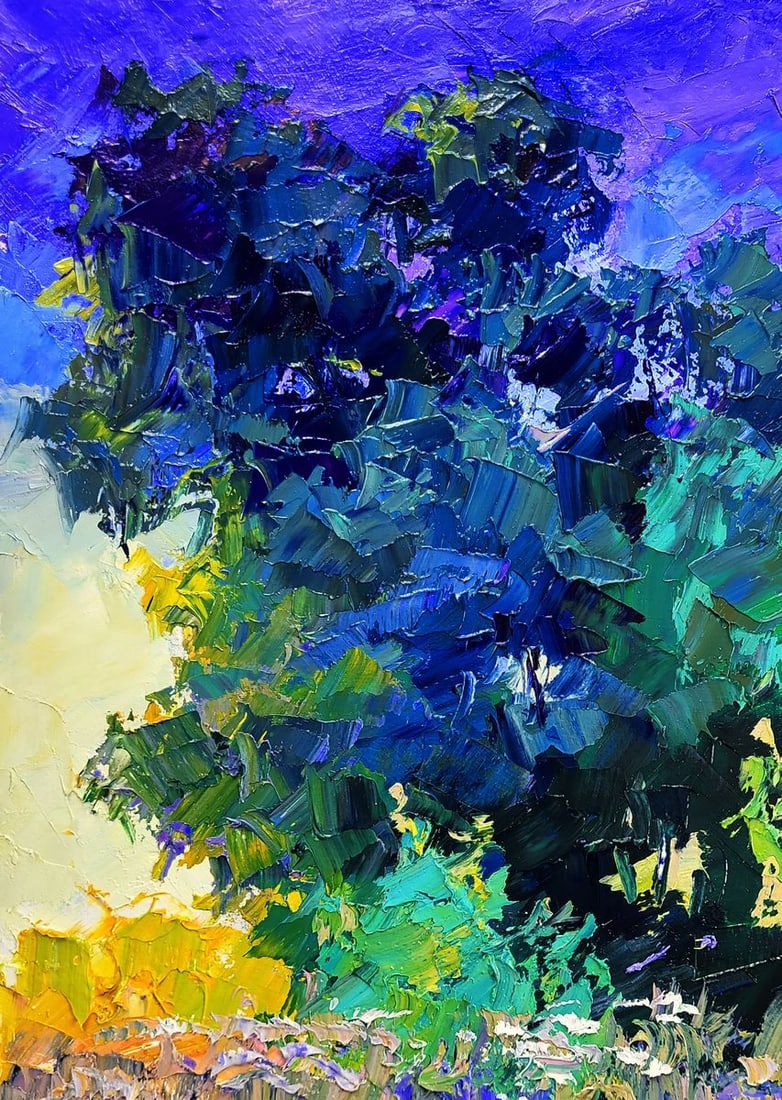 Oil painting Early morning in the meadows Boris Serdyuk - 4