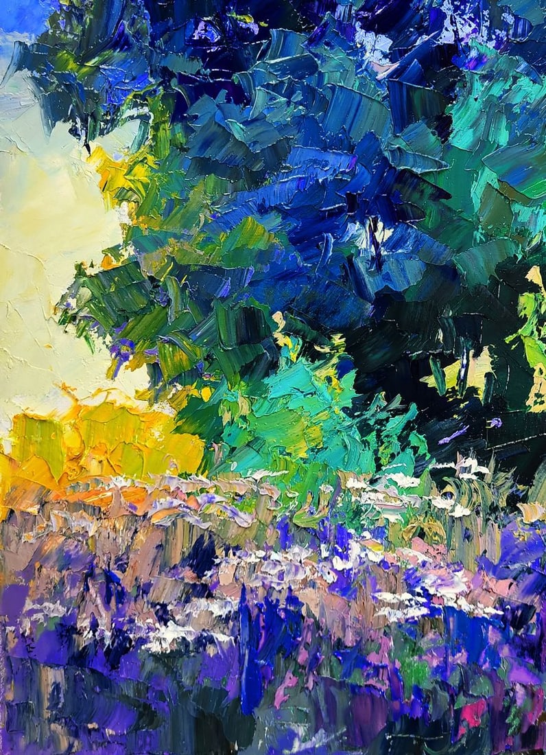 Oil painting Early morning in the meadows Boris Serdyuk - 6