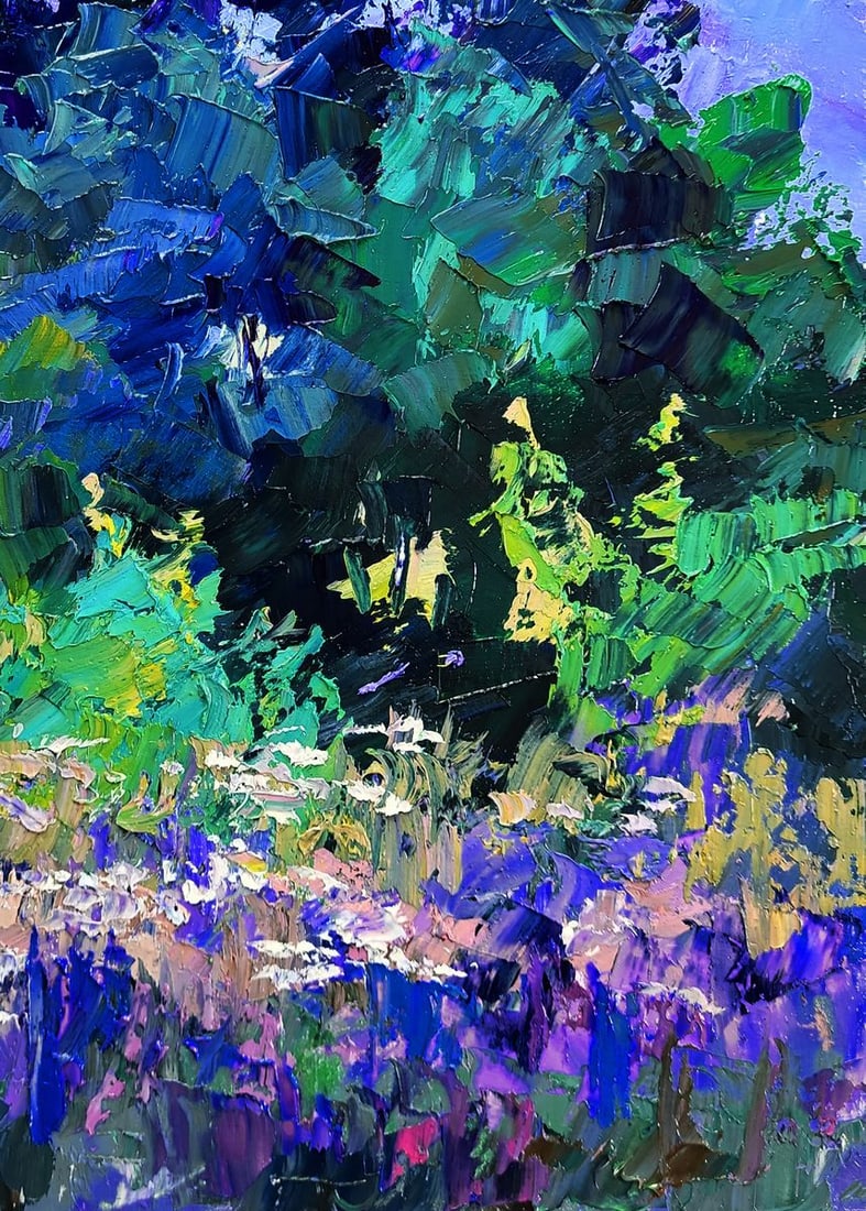 Oil painting Early morning in the meadows Boris Serdyuk - 7