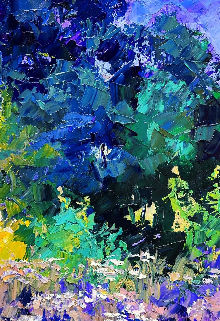 Oil painting Early morning in the meadows Boris Serdyuk - 8