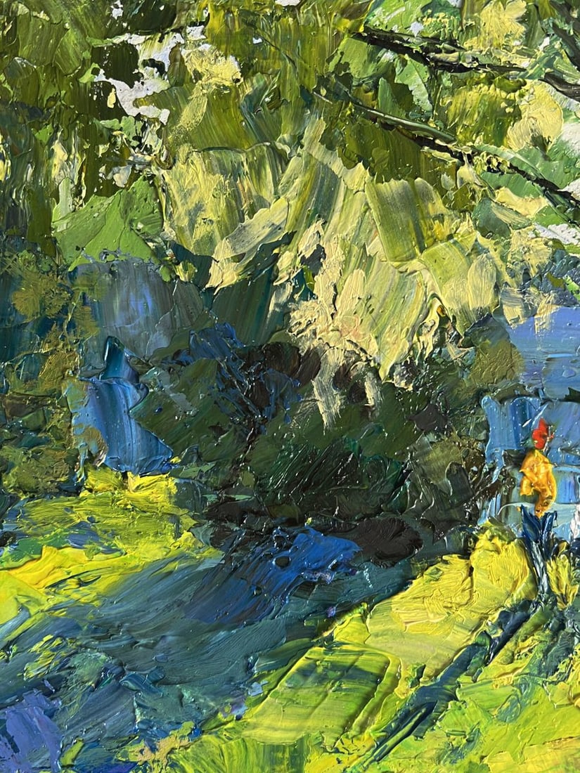 Oil painting Relaxing on the river Boris Serdyuk - 4