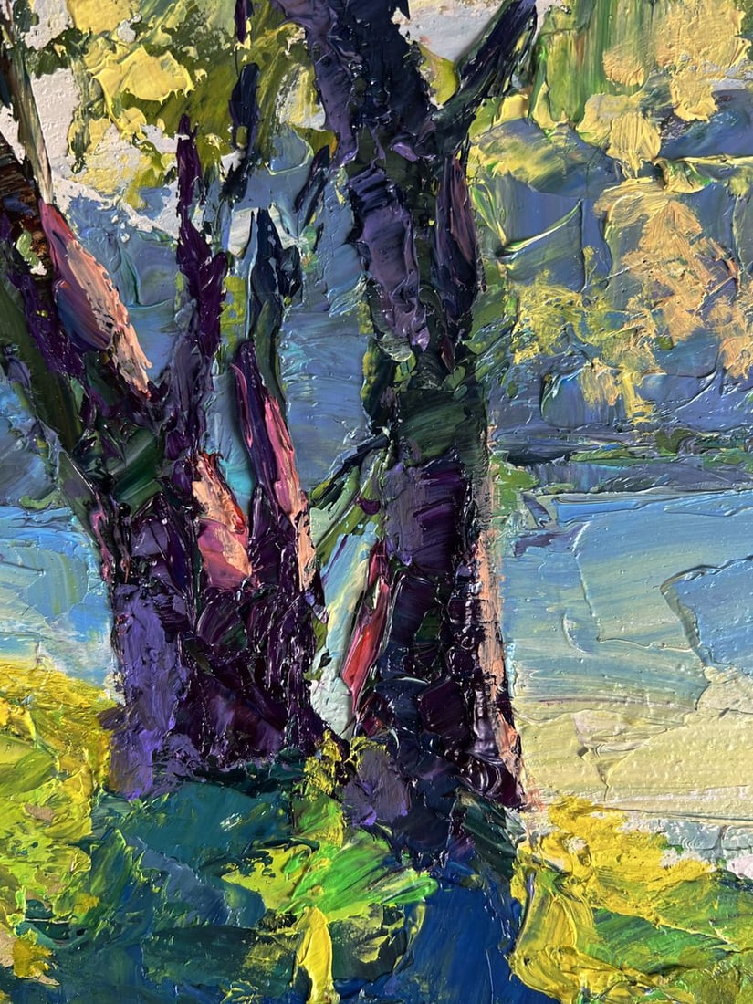 Oil painting Relaxing on the river Boris Serdyuk - 7