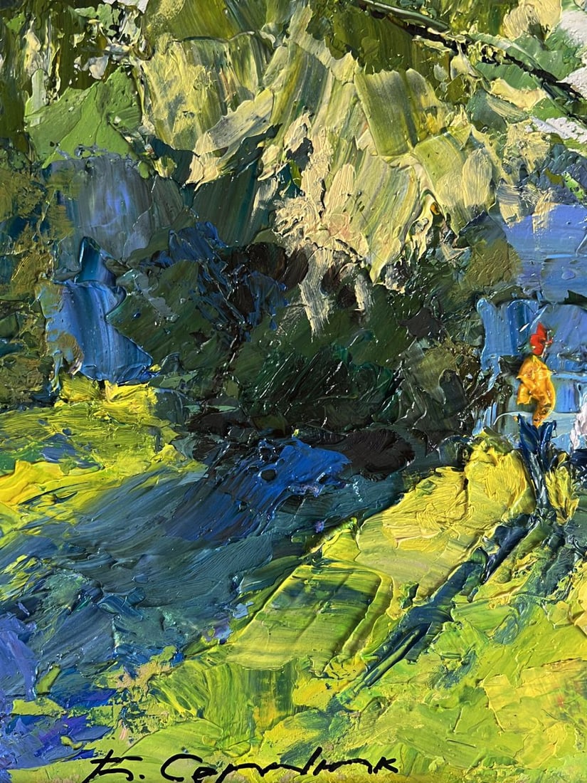 Oil painting Relaxing on the river Boris Serdyuk - 8